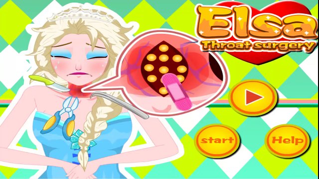 Elsa Throat Surgery Frozen Princess Games for Kids