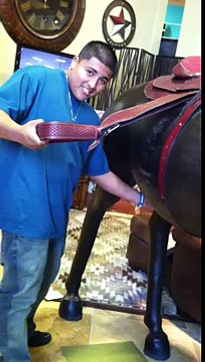 Gerardo jerking off a horse