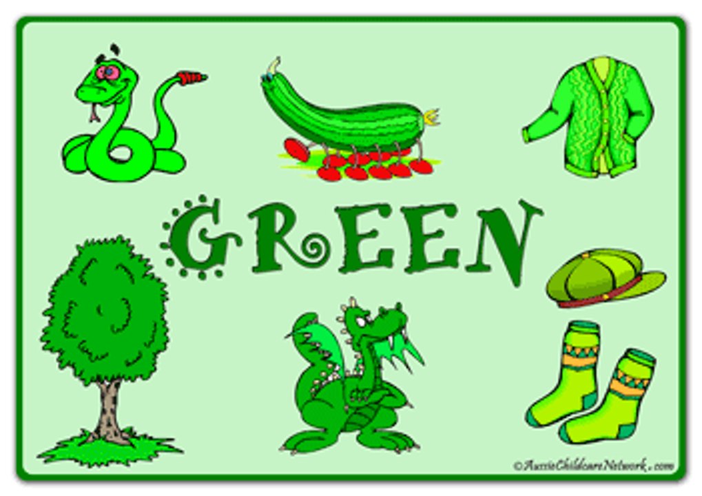 Color Songs - The GREEN Song  Learn Colours  Preschool Colors Nursery Rhymes