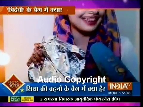 Siya ke Ram ke set par(Urmila, Mandavi & Shrutakeerti Makeup Kits)15 Feb 2016