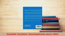PDF  Swedish Taxation Developments since 1862 Free Books