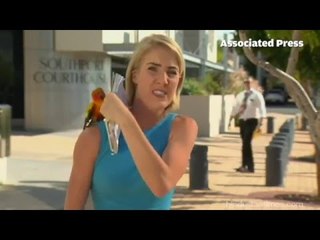 Parrot scares TV Reporter