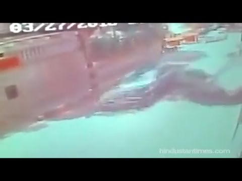 CCTV footage | Bengaluru doctor rams speeding Merc into cars