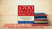 PDF  700 Billion Bailout The Emergency Economic Stabilization Act and What It Means to You  EBook