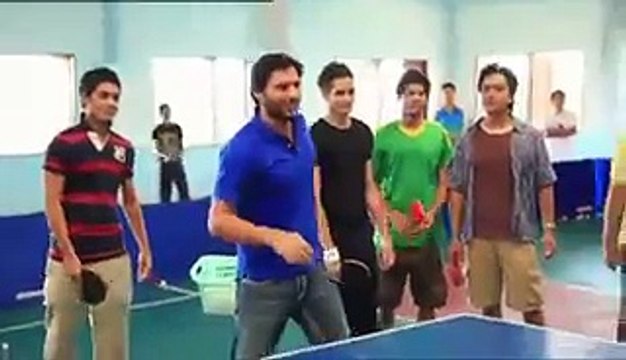 Now Shahid Afridi Playing Table Tennis after resignation from captain T20