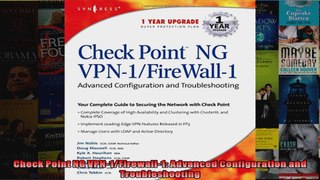 DOWNLOAD PDF  Check Point NG VPN1Firewall1 Advanced Configuration and Troubleshooting FULL FREE