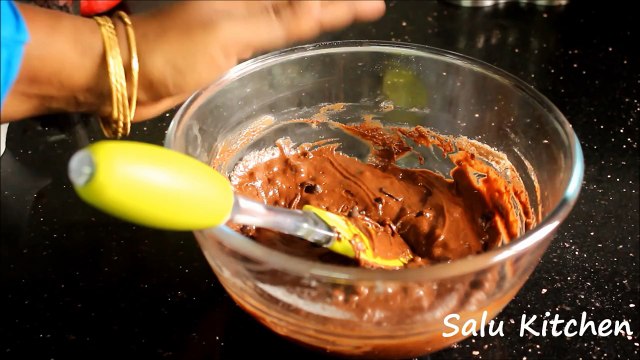 How To Make Eggless Chocolate Choco Chip Cake in Pressure cooker (with English Subtitle)