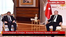 Cumhurbaşkanı Erdoğan, Anayasa Mahkemesi Başkanı Arslan'ı Kabul Etti