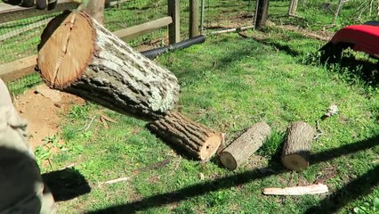 Télécharger la video: La VRAIE façon de couper du bois à la hache !!!