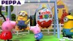 PEPPA SURPRISE EGGS! --- Join Peppa Pig and funny Minions who find and open Kinder Surprise Eggs, featuring Thomas The Train, Disney Frozen, My Little Pony, Mickey Mouse and many more toys