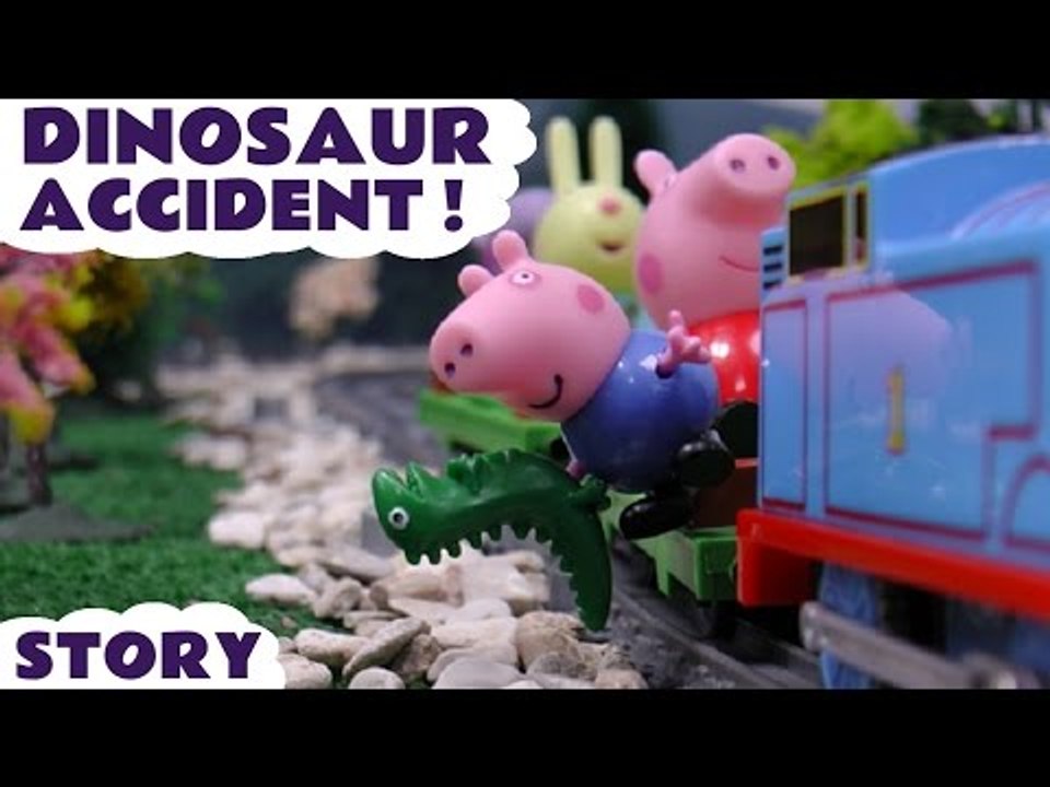 BE CAREFUL GEORGE --- Join Peppa Pig and Naughty George in this Dinosaur Accident Rescue Toy Story, Featuring Thomas and Friends, Doc McStuffins and many more family fun toys! Second half features Hello Kitty, Disney Frozen and more