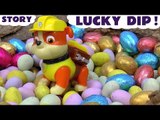 LUCKY DIP! --- Join Rubble and Chase from Paw Patrol, and Thomas and Friends in their Easter egg hunt as they look for Kinder Surprise Eggs Cars, Featuring Peppa Pig, Frozen, My Little Pony, Disney Cars and many more family fun toys!