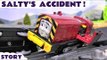 SALTY'S ACCIDENT! --- James and Salty both have crash accidents in this story, Diggin Rigs comes to the rescue! Featuring Thomas and Friends, Play Doh, and many more trains and toys