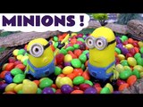 MINIONS! --- Funny Minions with Thomas and Friends open Kinder Surprise Eggs, but must watch out for the Shark and Skittles! Featuring Disney Frozen, Batman, My Little Pony MLP, Transformers and many more family fun toys