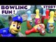 Paw Patrol Bowling Surprise Eggs Fun Toys Play | Justice League Minions Thomas & Peppa Pig Surprises