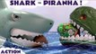 SHARK VS PIRANHA --- Join Chase from Paw Patrol as he recieves Kinder Surprise Eggs from a Shark and Piranha, Featuring Thomas and Friends, Spiderman, Batman, TMNT, Nova, Optimus Prime from Transformers and many more family fun toys