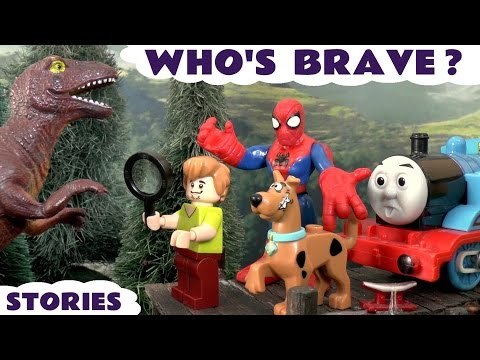 WHO'S BRAVE? - Collection of scary toy stoies, including 'Watch out Scooby Doo' and Surprise Eggs, featuring Spiderman, Dinosaurs, Thomas and Friends, Play Doh, Paw Patrol, The Avengers,