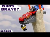Thomas and Friends Who's Brave Disney Cars Toys Minions TMNT and Batman Stories | Halloween Play Doh