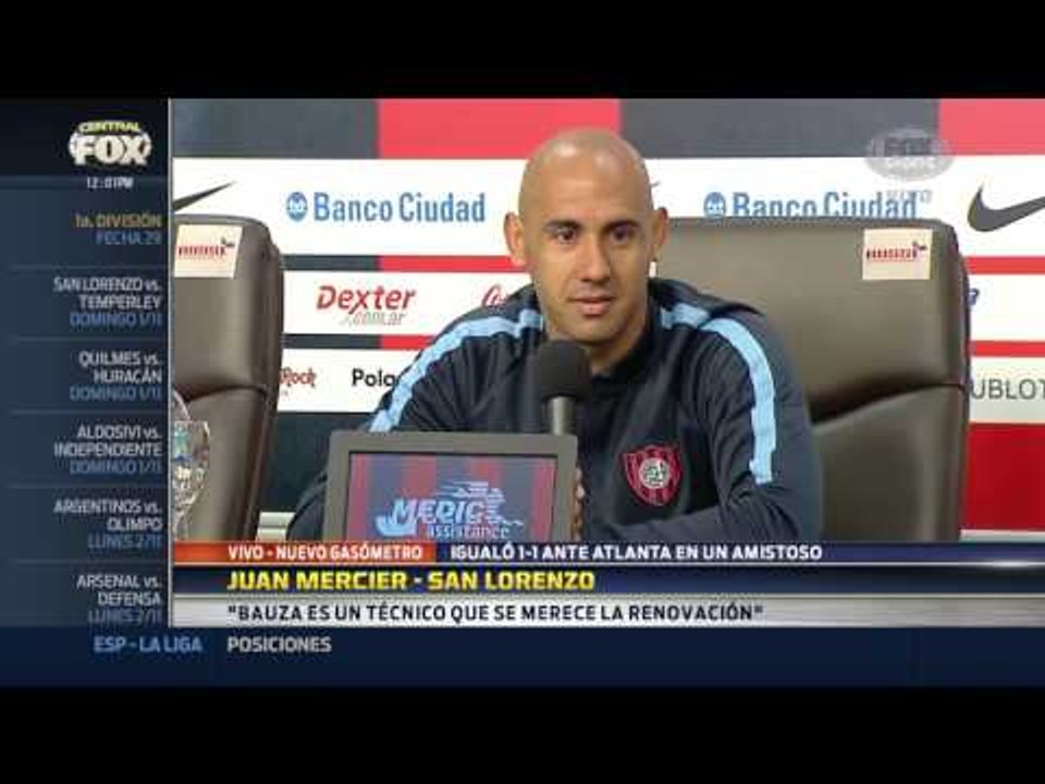 Mercier: “Bauza merece la renovación”