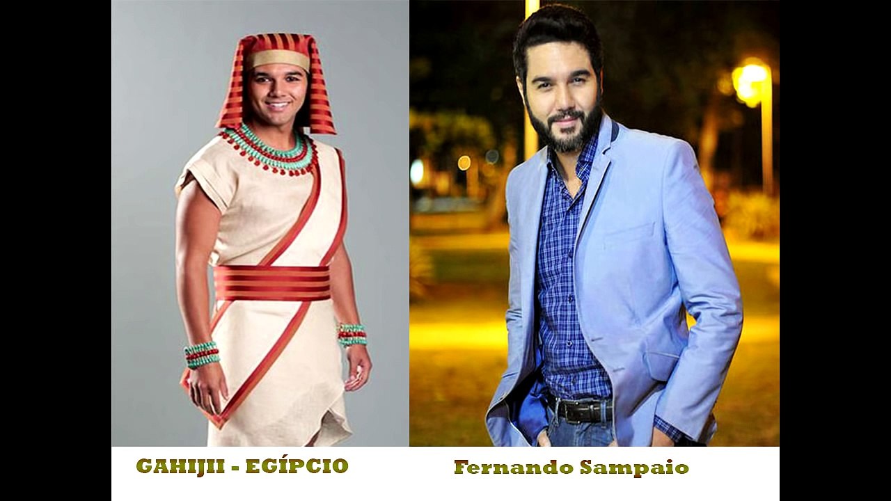 Personagens da novela os dez mandamentos
