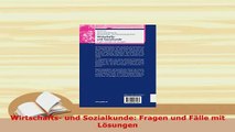 PDF  Wirtschafts und Sozialkunde Fragen und Fälle mit Lösungen PDF Online