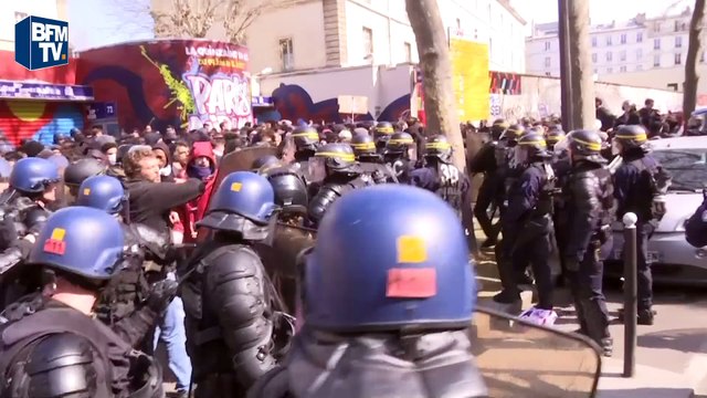 Interpellations en marge du défilé des lycéens à Paris