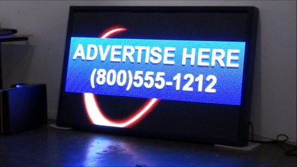 LED Advertising Poster Billboard , Digital Signage, 60" W x 34" H, full-color 7mm pixels