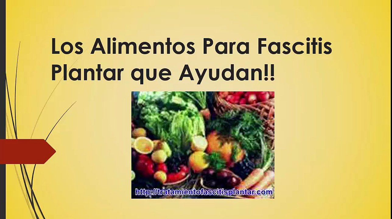 Los Alimentos Para Fascitis Plantar que Ayudan!!