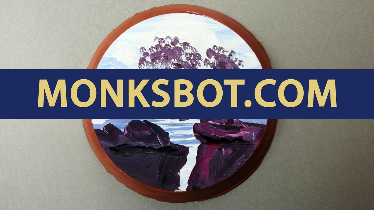 Making of Wall Hanging Landscape Plate