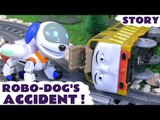 Paw Patrol Robot Robo-Dog Accident Thomas and Friends Play Doh Toy Story Episode Kids Toy Trains