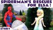 Spiderman Rescue For Elsa against Dragons | Thomas Train helps Kinder Surprise Eggs Minions MLP