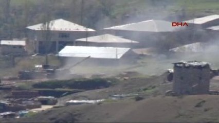 Şemdinli Irak'taki PKK Hedefleri Top Atışıyla Vuruldu