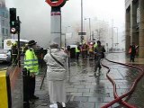 Fire at Coca Cola Building - Hammersmith Tube Station