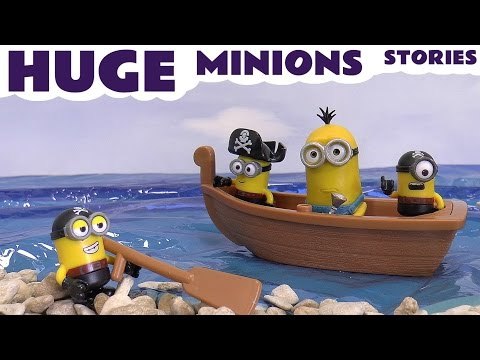 Minions Huge Funny Toy Story Video with Thomas & Friends Cars Toys Play Doh Peppa Despicable Me