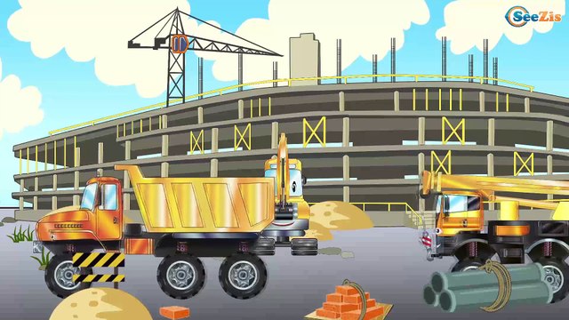 Мультики про машинки. Монстр Трак, Грузовик, Строительная техника. Оазис в пустыне. Веселые машинки