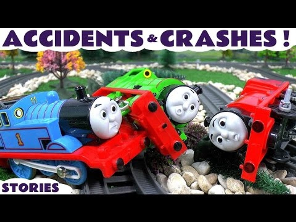 Thomas & Friends Toy Train Accidents and Crashes Play Doh Paw Patrol Superman and Batman Toys