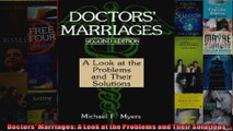 Doctors Marriages A Look at the Problems and Their Solutions
