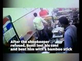 Shivsena Man beats shopkeeper for refuge free vada Pav
