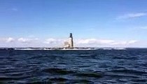 The famous Halfway Rock Lighthouse