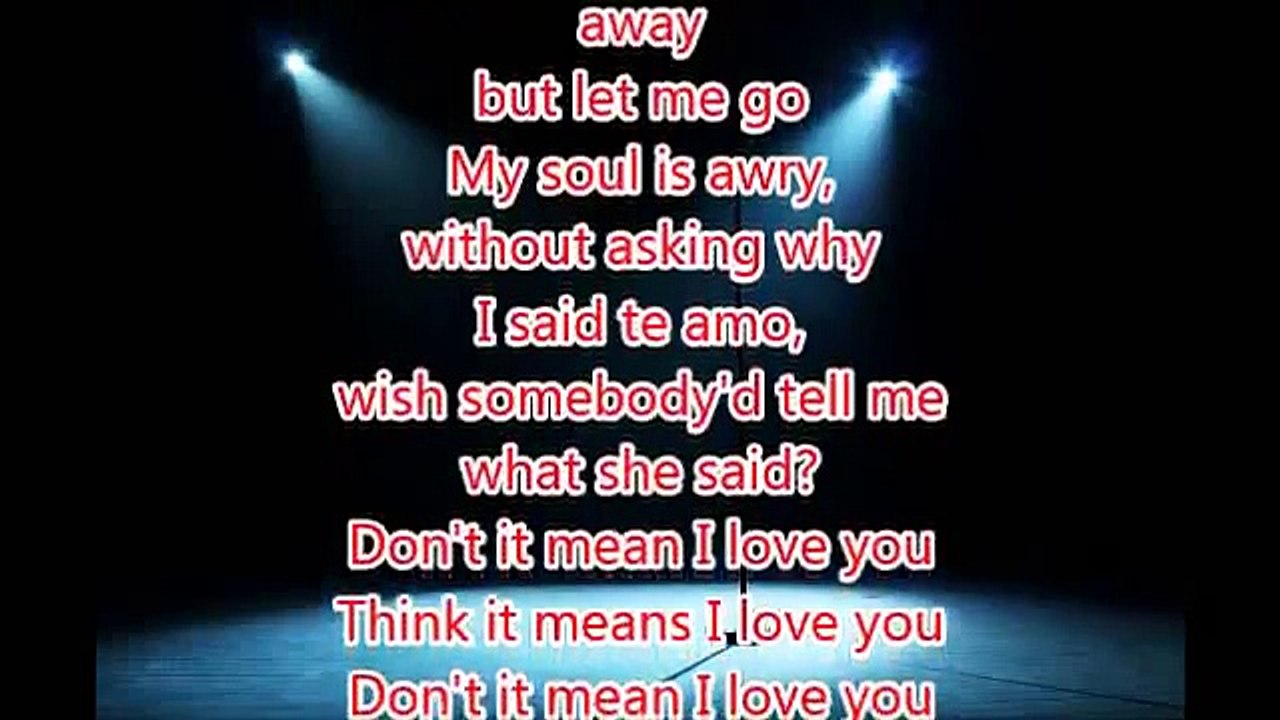 Te Amo Rihanna (Lyrics)
