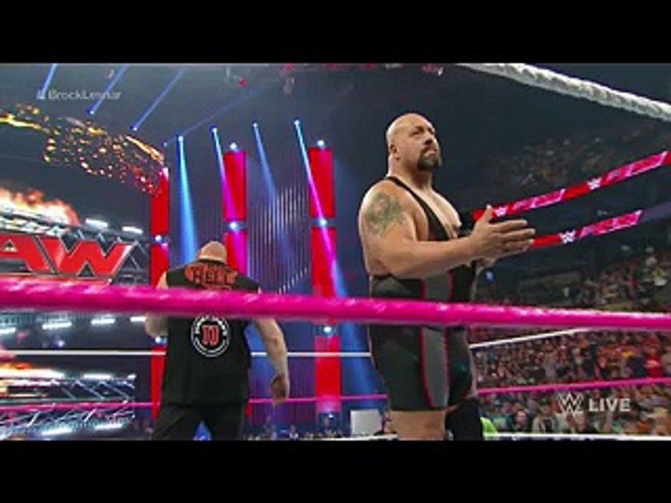 Brock Lesnar lays waste to Big Show- Raw_ Oct. 5_ 2015