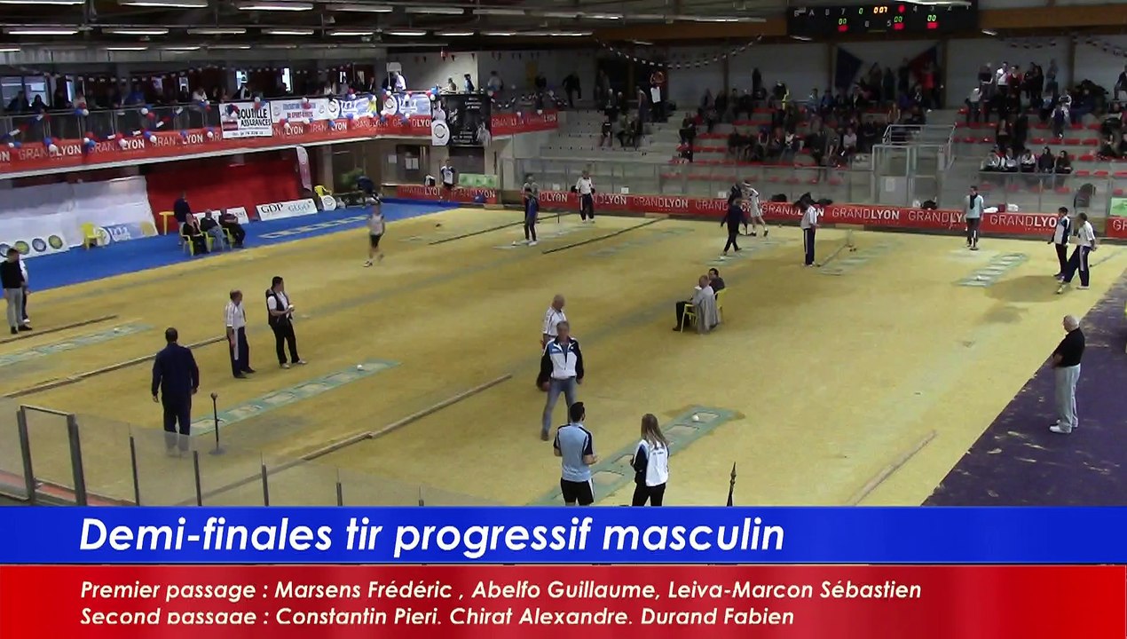 Demi-finales tir progressif masculin, France Tirs, Sport Boules, Dardilly 2016