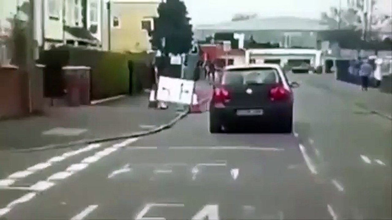 Road Rager Runs Down Cyclist
