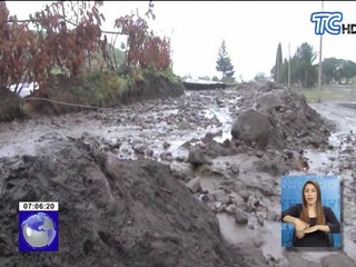 Familias atrapadas debido a un deslave en las faldas del Chimborazo