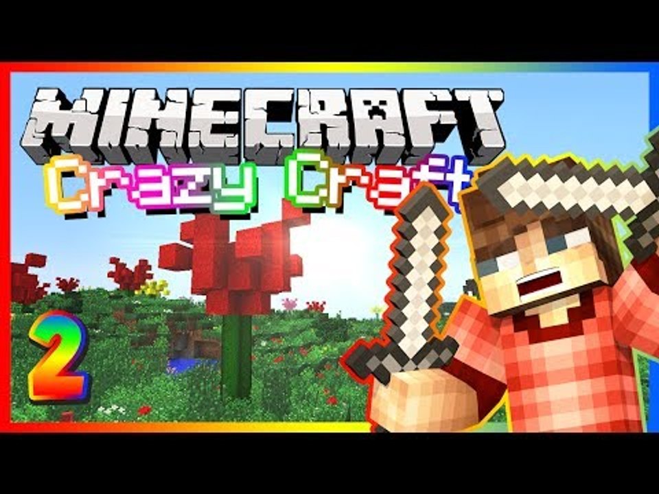 Minecraft Crazy Craft 2.0! "Flower House!" Modded Survival Ep.2