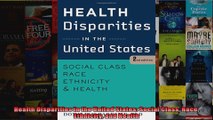 Health Disparities in the United States Social Class Race Ethnicity and Health