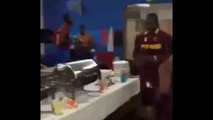 Caribbean dance from Bravo and Chris Gayle after beating India