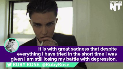 Ruby Rose Opens Up About Her Past Battles With Depression