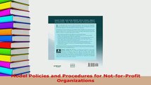 Read  Model Policies and Procedures for NotforProfit Organizations Ebook Free