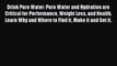 [PDF] Drink Pure Water: Pure Water and Hydration are Critical for Performance Weight Loss and
